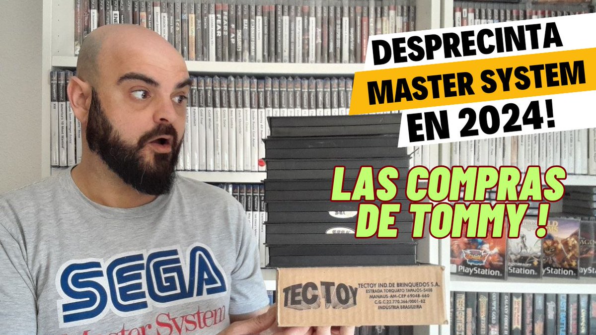 Esta noche a las 21.00h estrenamos nuevo vídeo, juegazos top de Master System, una caja de distribución de Tectoy, Tommy desprecintando un juego de la consola en 2024, te lo vas a perder?

youtu.be/jOyes8JnTl8?si…
