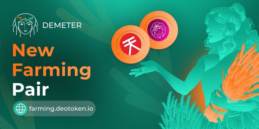 XOR/APOLLO farming pool is live on Demeter Farming Platform!🌾🔥

Provide XOR/APOLLO and get $APOLLO as a reward! 👨‍🌾

🌐 farming.deotoken.io 🌐