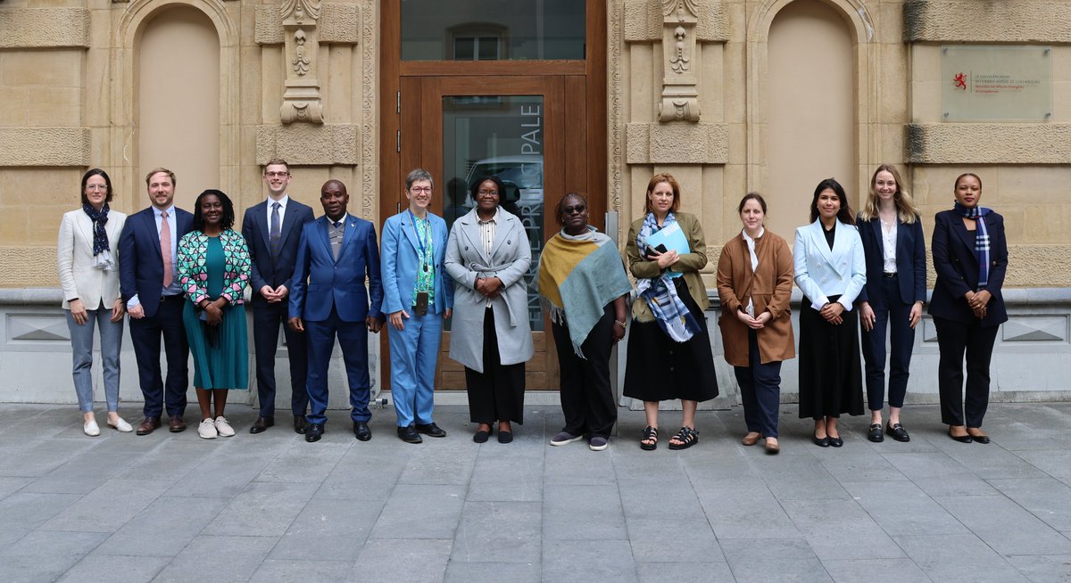 MFA_Lu's tweet photo. We welcome the @_AfricanUnion Peer-to-Peer Mission, in partnership with @Eu_EEAS and @Int_IDEA. Exchanging views on EU parliamentary elections, sharing expertise, bolstering EU-AU collaboration and strengthening democracy. #DemocracyInAction https://t.co/TlbTjZ2ofA