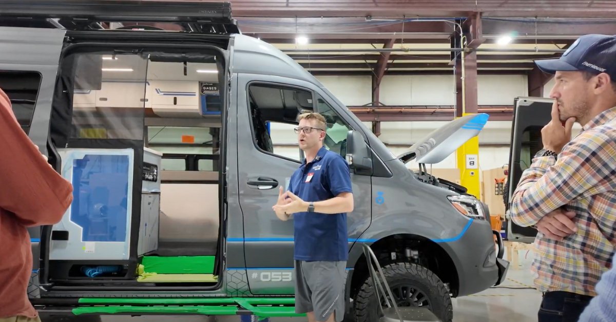 Recently we hosted <a href="/RandBusiness/">Rand Larsen</a>, <a href="/cuhpajo/">Joe Brown</a> and some members of the #Cincinnati, SMB community.

Daryn and Tony shared about the journey from custom, van builder, to producing adventure vans at scale.

A great night where lots of entrepreneurship stories were swapped! 
#RemoteVans