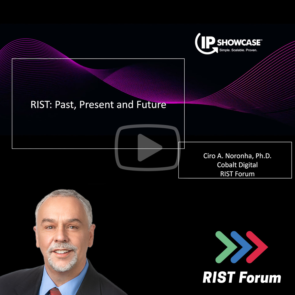 RISTForum's tweet image. 🎥 New Video: Ciro Noronha - RIST: Past, Present and Future 🎥

This presentation gives an overview of the work done in the RIST AG since 2017, and gives a preview of our upcoming developments.

Uploaded by @AIMSAlliance for its @NABshow #IPSHOWCASE

youtube.com/watch?v=mkgVZR…