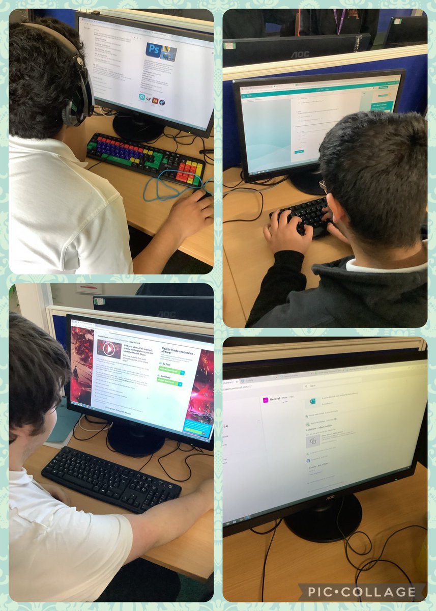abbeysU7's tweet photo. We’ve been creating our own art using photoshop this afternoon, also finishing off some coursework 
#Abbeylearning https://t.co/sZriroKHor