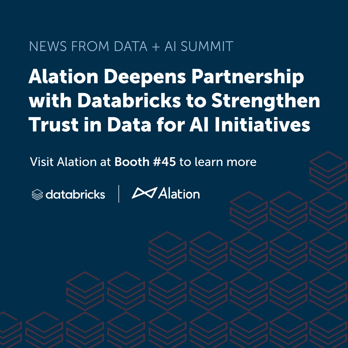Alation (@alation) on Twitter photo ⏰ News from <a href="/databricks/">Databricks</a> #dataaisummit❗
Today, we're announcing our deepened partnership with Databricks to deliver trusted, AI-ready data.
🌟 This means that Databricks has also joined Alation’s Open Data Quality Initiative!
alation.com/news-and-press… ⏰ News from <a href="/databricks/">Databricks</a> #dataaisummit❗
Today, we're announcing our deepened partnership with Databricks to deliver trusted, AI-ready data.
🌟 This means that Databricks has also joined Alation’s Open Data Quality Initiative!
alation.com/news-and-press…