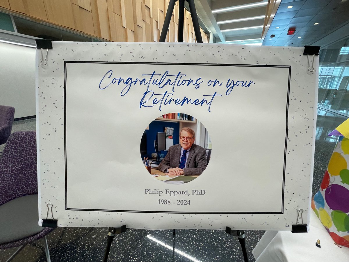 UAlbanyCEHC's tweet photo. Congratulations to #CEHC Professor Philip Eppard on his retirement! #CEHC wishes Philip the best of luck as he enters his next chapter in life!! https://t.co/lccyYFeRg1