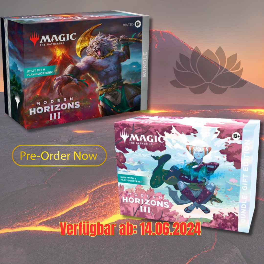 GatetotheGames's tweet photo. Am Freitag feiert das dritte Set von #MagictheGathering #ModernHorizons #Release.
#ModernHorizons3 bringt neue Karten in das Modern-Format.
Die #CommanderDecks gibt es diesmal auch als Collector’s Edition.
https://t.co/8HohuY9rgg
#gttg #mtg #modernHorizonsIII #blackLotus #vvk https://t.co/MQWCmT8NYE