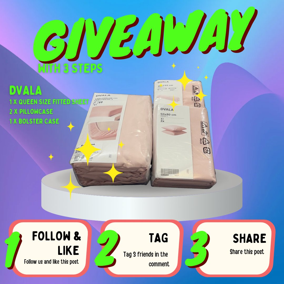 DeHomemv's tweet image. DeHome giveaway.🔥

🎁 Enter for a chance to win a free Queen-size bedding set (150x200)✨

Follow the steps 👇

1. Like and Follow us on FB and IG
(FB@DeHomeMaldives IG@dehome.mv)

2. Tag 3 Friends on the comments 
(FB@DeHomeMaldives IG@dehome.mv)

3. Share this post on your