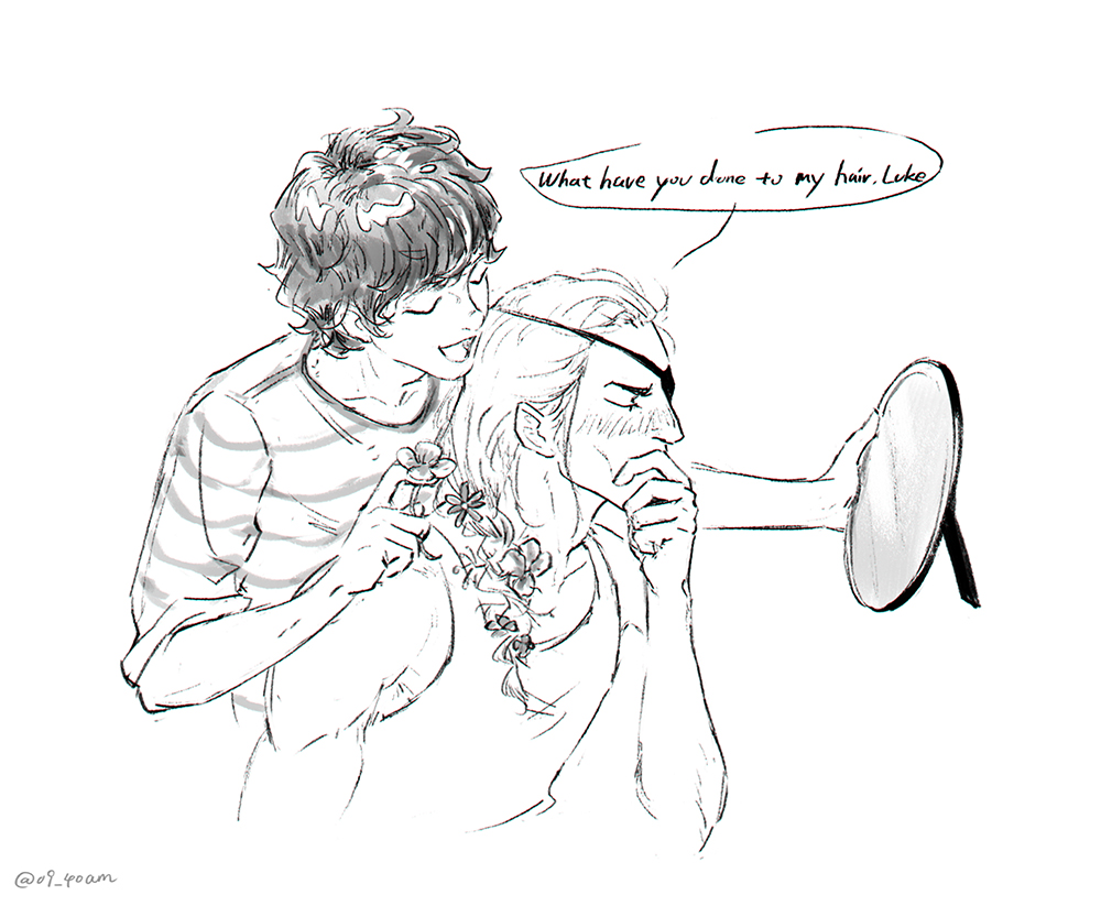 “These flowers suit you well, uncle.”
#lucemond