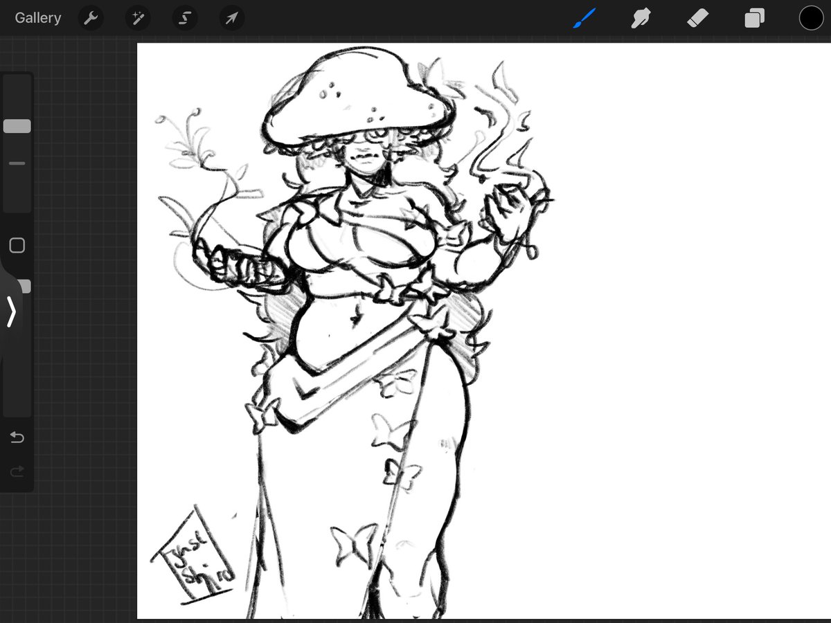 _Disc0_nnected's tweet photo. Mushroom woman #ocartist #oc https://t.co/7AKvEwBJk3