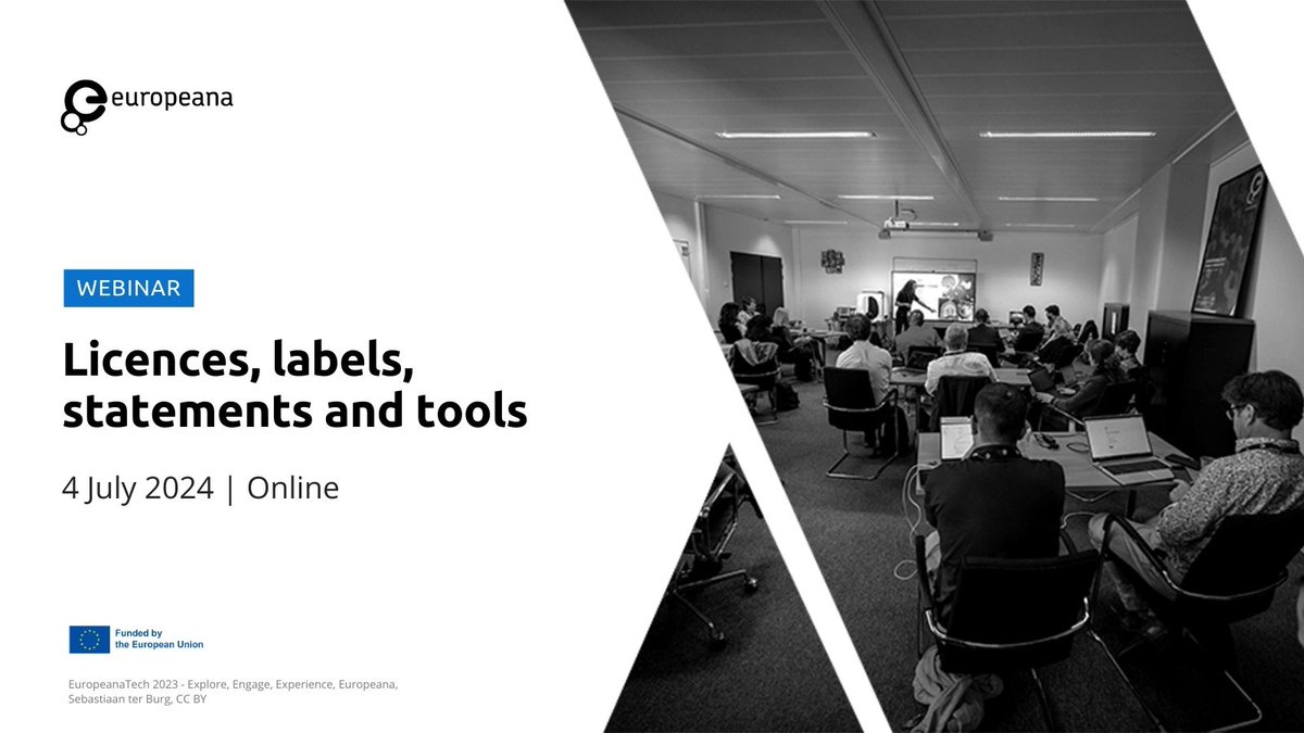 Do you have questions on the use of <a href="/creativecommons/">Creative Commons</a> licenses, tools, and #RightsStatements for #DigitalCulturalHeritage? How can we ensure acknowledgement of #PublicDomain material? Join us on📆4 July 14h CEST 👉 bit.ly/4aR6Wa6

#CopyrightCommunity #CopyrightOfficeHours