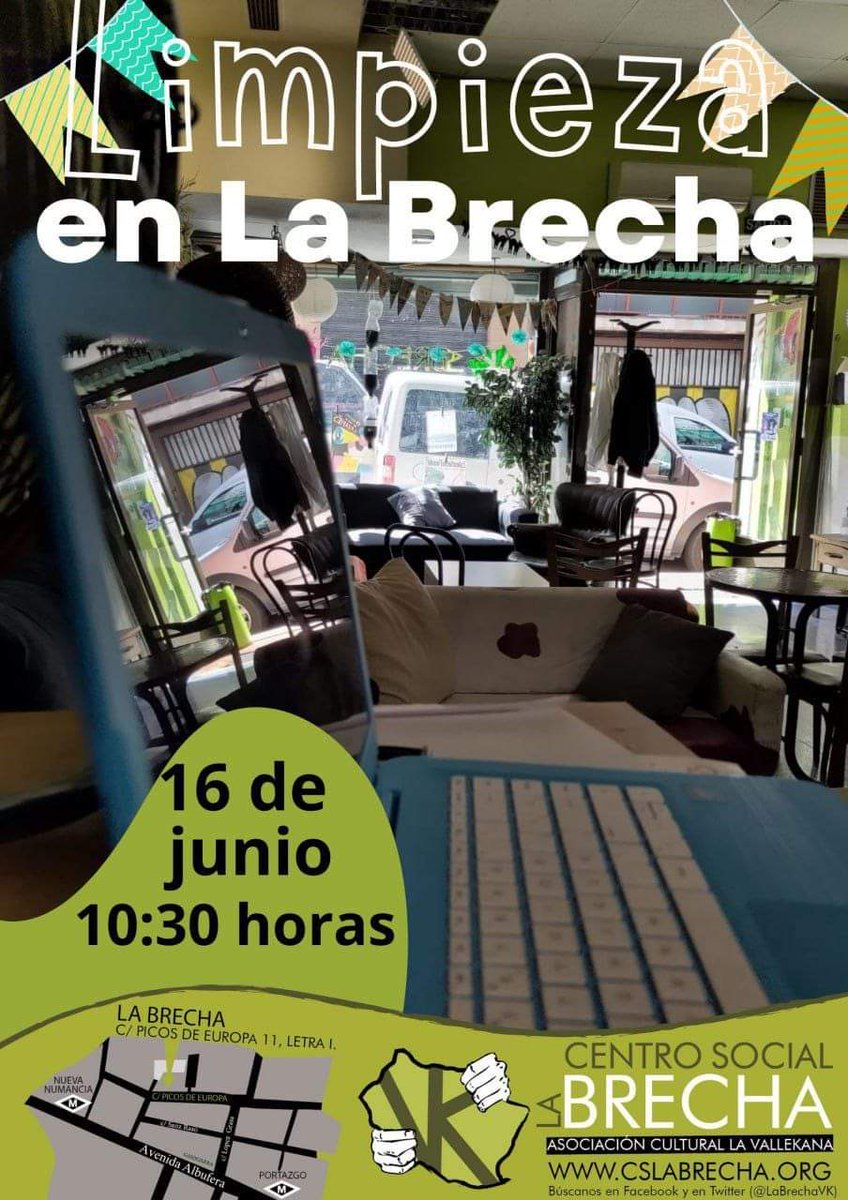 Este domingo tenemos jornada de limpieza en La Brecha Vallekana .... Necesitamos todas las manos posibles, nos vemos