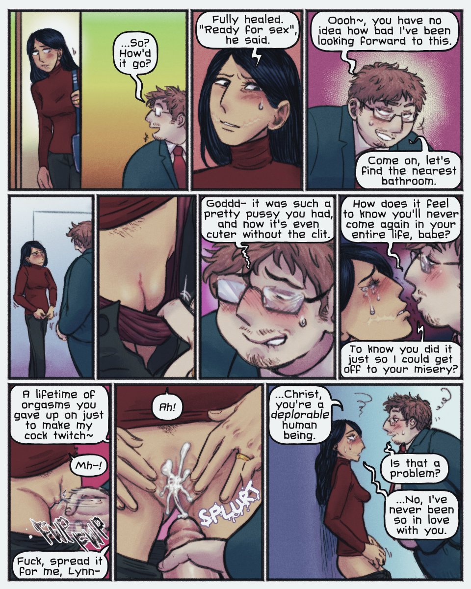 null_backdoorho's tweet photo. [CyLynn]
Bringing back these comics from last year for the newcomers who don't know about Lynn's surgery 👀💦 https://t.co/oTHHKtxopU