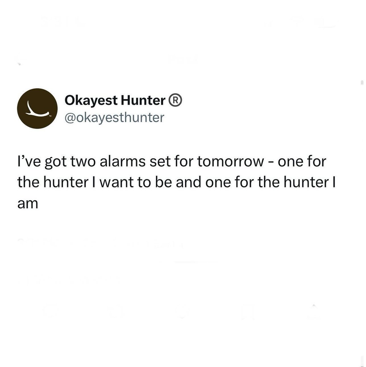 CarbonTV's tweet photo. “Just 5 more minutes…” 😂😂😂
📸: okayest_hunter #repost via Instagram
#CarbonTV #Hunting #HuntingLife #HuntingMeme #HuntingHumor https://t.co/KEsWpfbGur