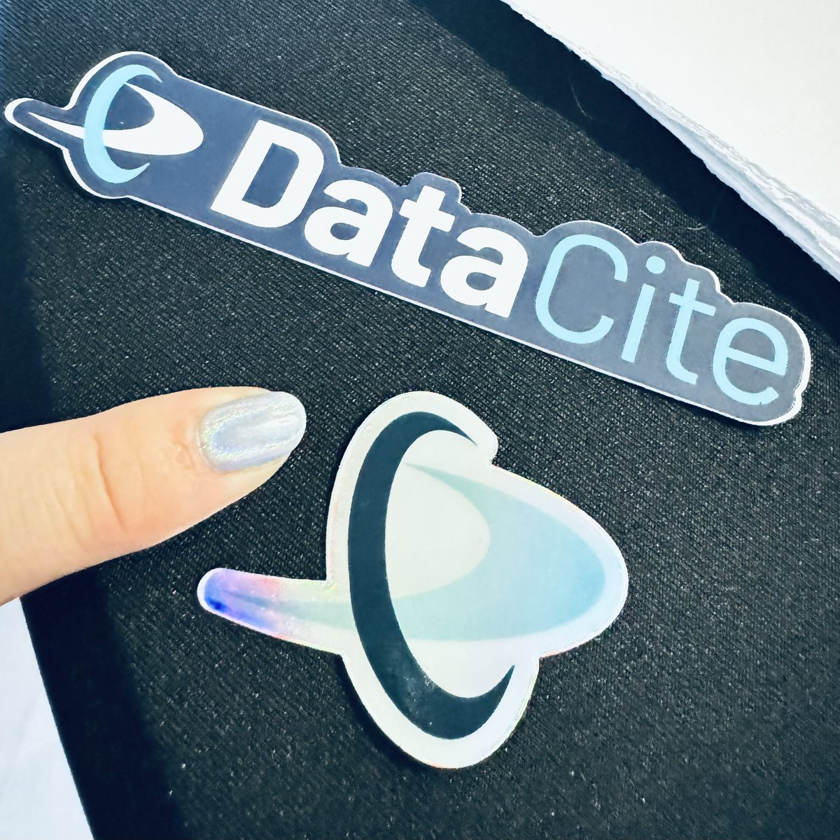 NobukoMiyairi's tweet photo. I didn’t plan this but incidentally well coordinated. @DataCite #DataCiteconnect https://t.co/Prxa6tjcTU