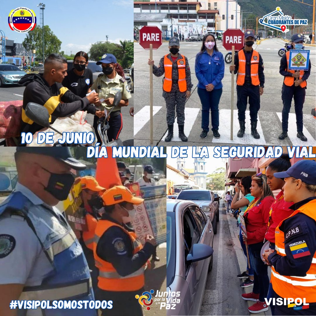 ¡Hoy conmemoramos el Día Mundial de la Seguridad Vial! Recordemos la importancia de manejar con precaución y respetar las normas de tránsito para proteger nuestras vidas y las de los demás. 

#NIcoTieneLasRiendas
#VenezuelaJusticiaYPaz
#JuntosPorLaVidaYLaPaz
#VisipolSomosTodos