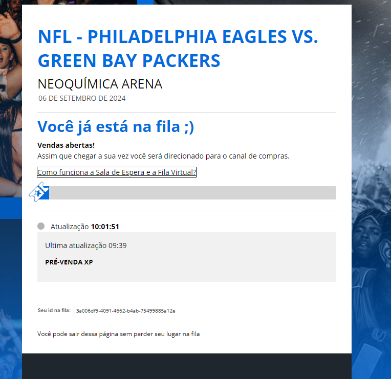 danielspbr's tweet photo. fila grande pro ingresso da nfl https://t.co/dTloVd1MsT