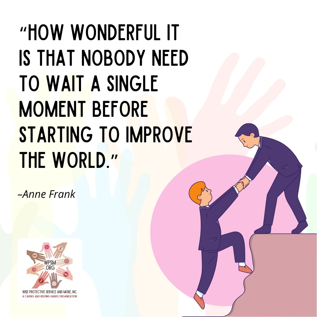 WpsmOrg's tweet photo. It's never too late to provide help and support! 😊

Make a difference: https://t.co/8oXLFwUAgp

#inspirational #motivate #nonprofit #charity #helpingchildren #againstdomesticviolence #mentoring #awarenessaboutHIV #supportinghivaffected #volunteer #donate #communitywork #wpsm https://t.co/aA2xretPGd