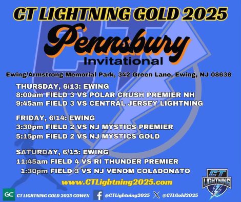 This weekends schedule for Pennsbury !