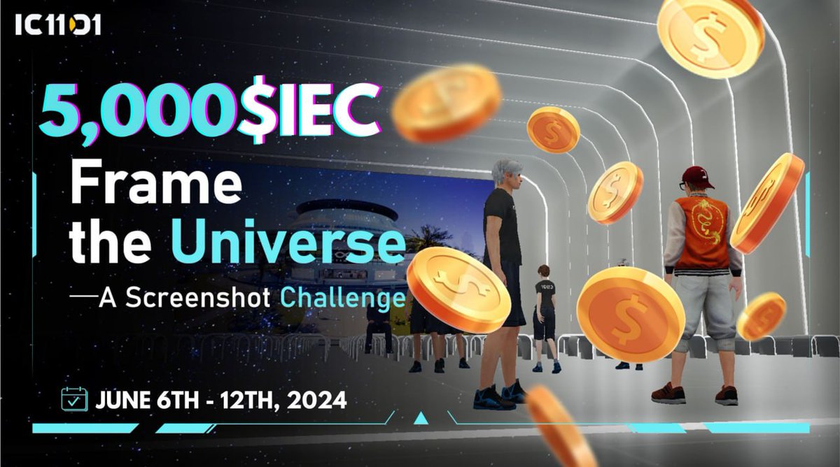 IC1101World's tweet image. Hey #IC1101 citizens!! 🌟 Our Screenshot Challenge is still on!! Only 2 days left! ⏳

🎁 Rewards: 5000 $IEC

📝 Participation:
1⃣ Enter --&amp;gt;&amp;gt; ic1101.world, create an account, save your UID, and take a screenshot of your avatar somewhere cool in our #Metaverse 📸…