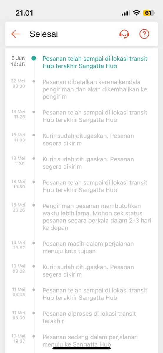 frdtya_'s tweet photo. Hey @ShopeeID 
Kenapa dengan shopee express di Sangatta
2 kali terjadi, status udah di hub terakhir tp ditunggu sampe 10 hari gak dateng2 https://t.co/4GoB9y9Iy9