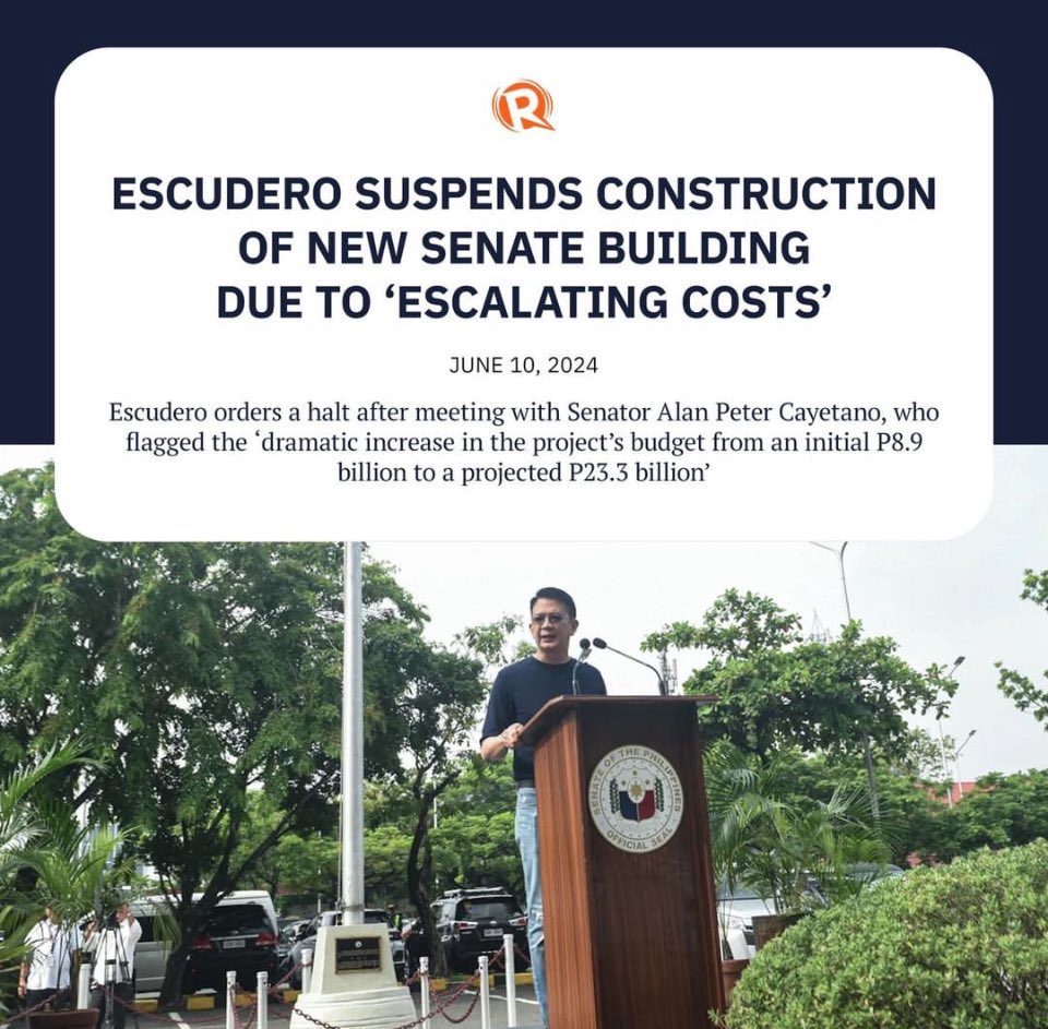 RobbieMeriales's tweet photo. The contractor of the new senate building is Hilmarc’s Construction Corporation (HCC).

Incidentally, it is the same contractor of the Makati City Hall 2 parking building. The construction of the building was marked with irregularities and flagged by the COA then.

🧵 1/6 https://t.co/nebJw6vYAf