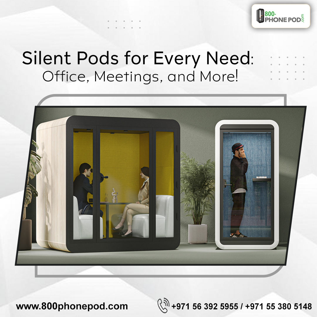 800Phonepod's tweet photo. Struggling with noisy distractions at work?
Say hello to #SilentPods - the ultimate solution for every #workplace need! Our #Soundproofpods cater to your needs, whether for focused work, #meetings, or relaxation.
Dial๐+971 56 392 5955
#Dubai #UAE #Mutepod #privacybooth #office https://t.co/AsjRTZGEI7