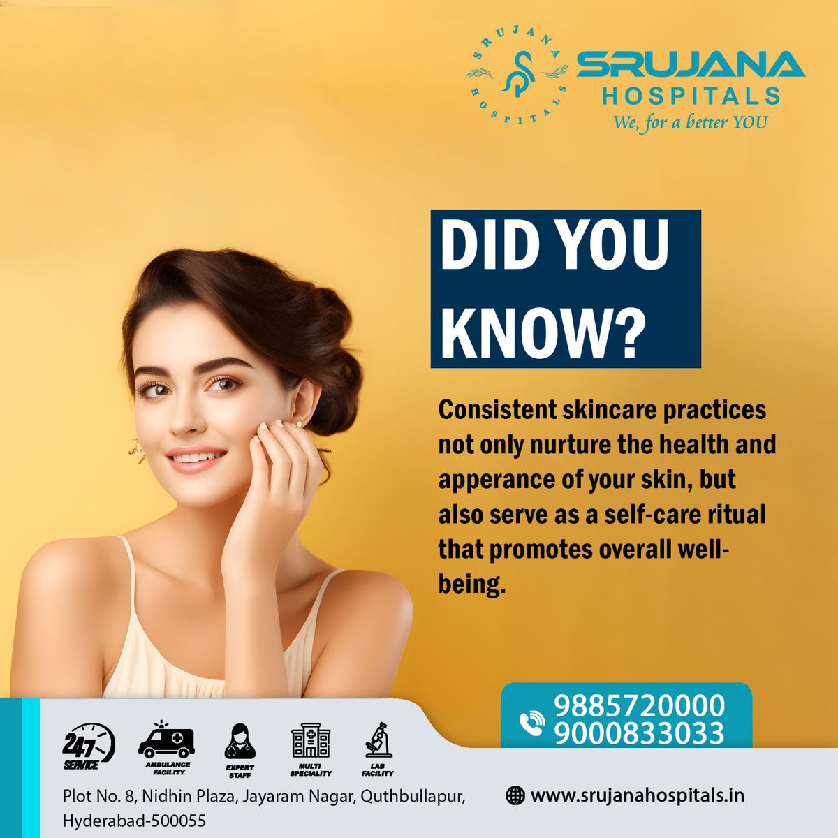 srujanahospita1's tweet photo. Did You Know?
Location : https://t.co/9Vu32eDilT
#DidYouKnow #DidYouKnowThis #NeckCurve #BloodFlow #Srujanahospitals #Quthbullapur #hyderabadbride https://t.co/uQt3IoWxwV