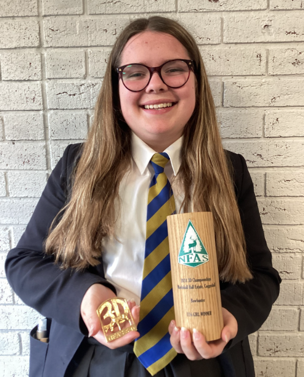 STBoughey's tweet photo. 🎉Huge congrats to Sophia on winning the 2024 3D Championships with NFAS in archery! Her dedication and skill have paid off, and we're so proud of her achievement. Let's celebrate her success and wish her many more victories🏆🎯 #PersonalPotential #NationalFieldArcherySociety https://t.co/o6qYoxWUfx