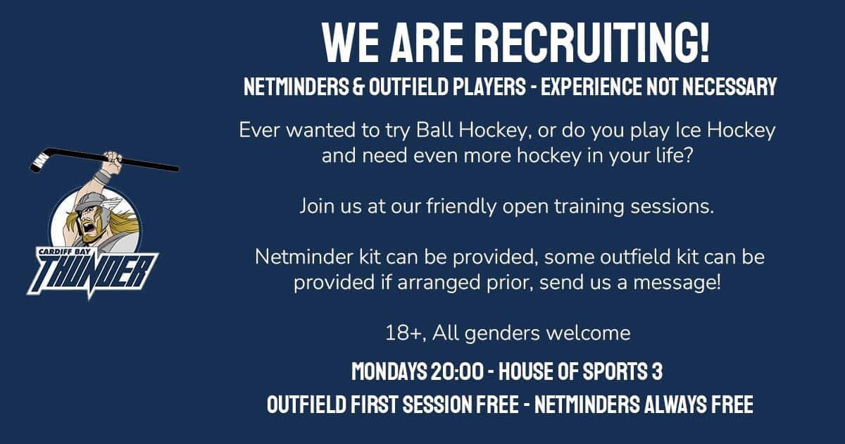 Want to give Ball Hockey a try? We are recruiting! Send us a DM for more details #ballhockey #ballhockeyuk

<a href="/HouseofSportCDF/">Cardiff City House of Sport</a>