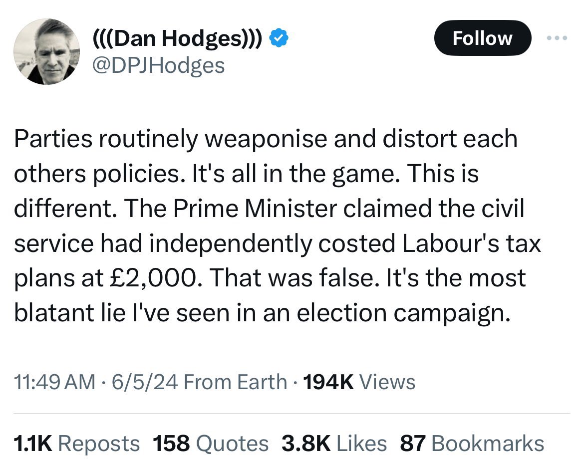 Changeling_1's tweet photo. @RishiSunak @scottmann4NC Gosh, still pushing this totally exposed lie that even your #ClientMedia friends have thoroughly debunked.
How embarrassing that after 14 years of failure in power, you have absolutely nothing else to bring to your game than lies.
Nye Bevan warned us in 1948
#BevansLaw https://t.co/BW9G8Z45DU