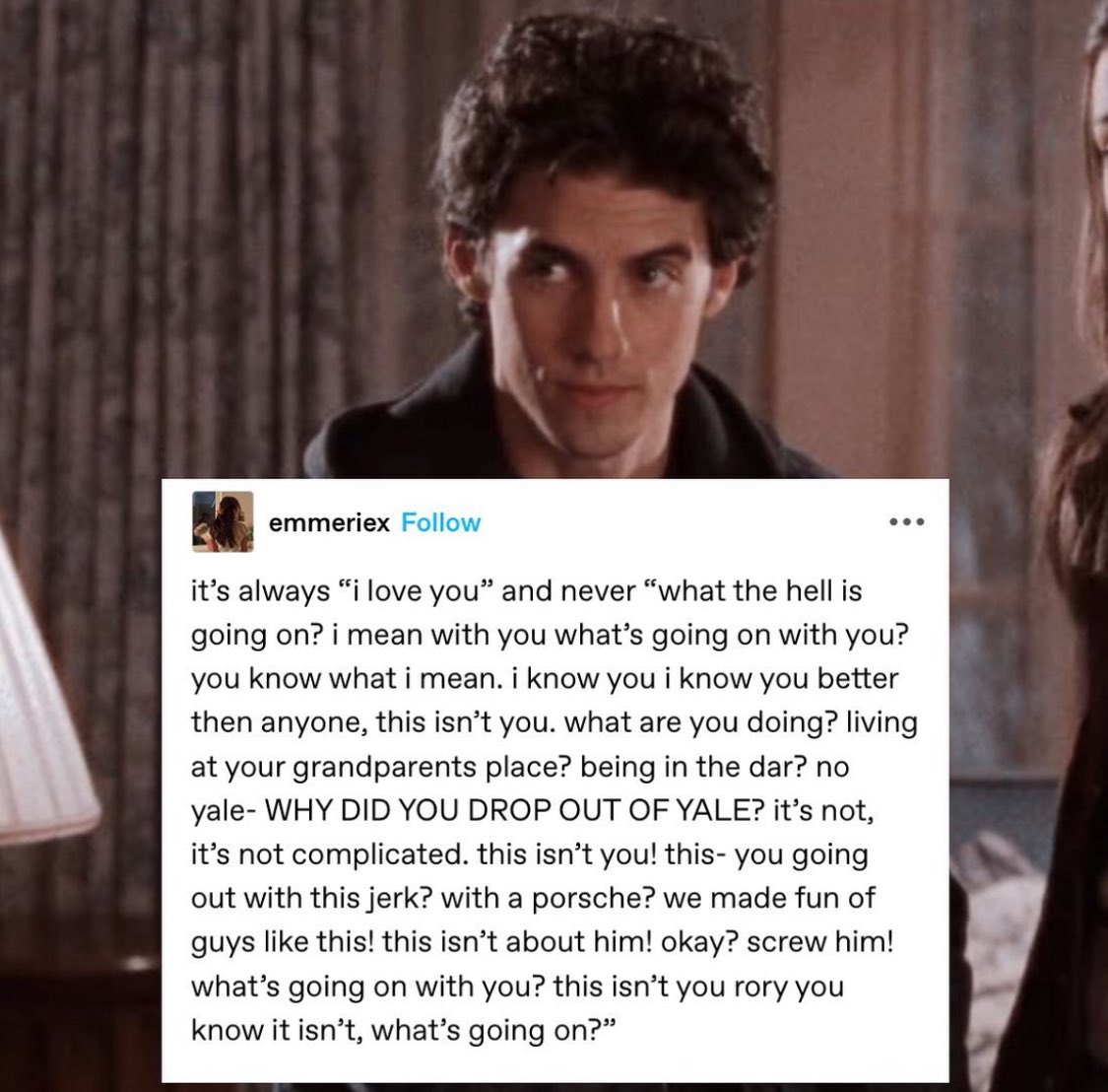 thinkergilmore's tweet photo. jess mariano <3 https://t.co/E0j2D4M0Kr