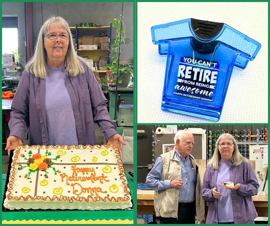 BankersAdCo's tweet photo. 🥳We recently celebrated two retirements of long time employees!

Your smiling faces will be missed in the office. We appreciate all your hard work and wish you the best in retirement. 💛 https://t.co/0xHS6S7PPr
