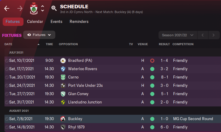 RRWB_'s tweet image. Not a bad way to prepare for the upcoming season. 

@ColwynBayFC | #FM22