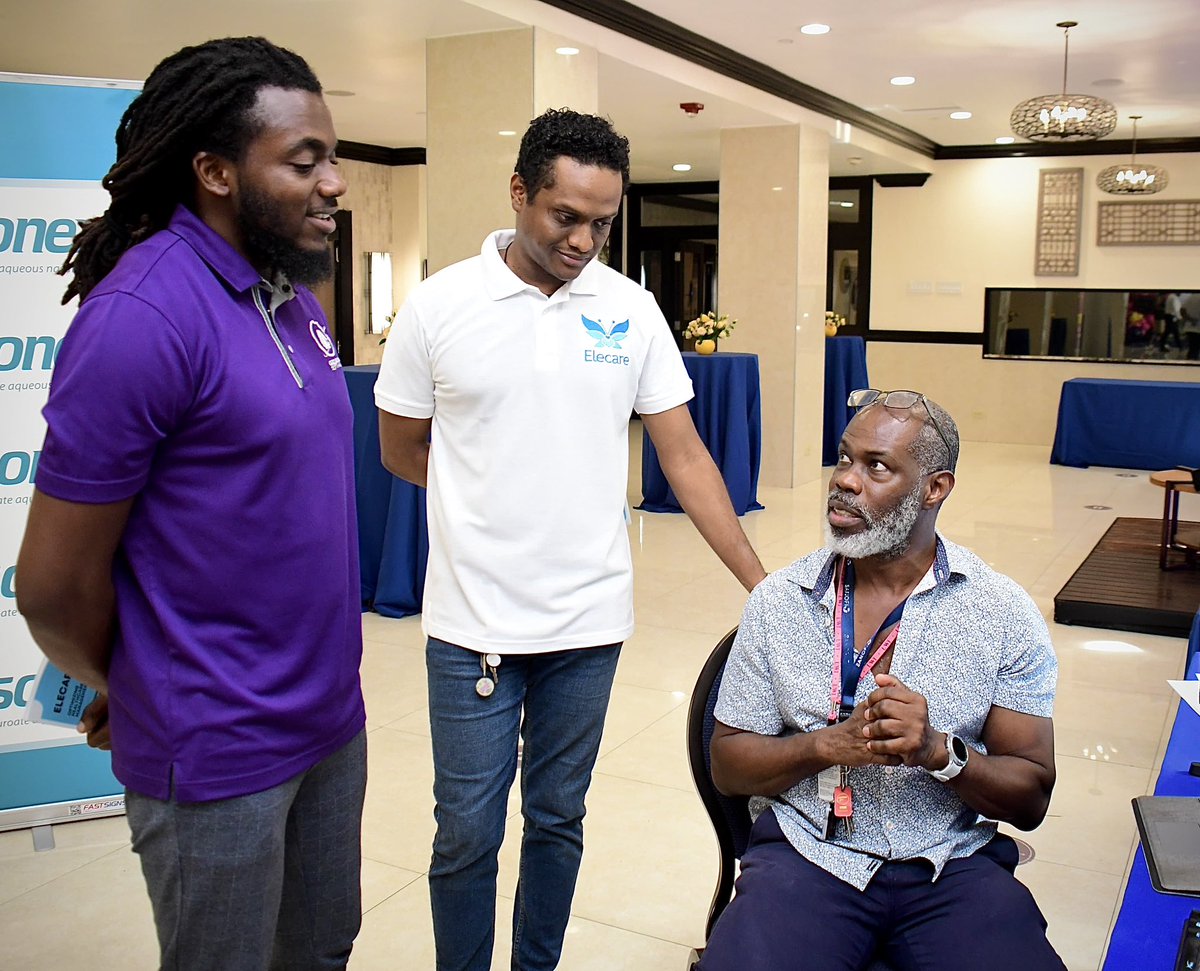 TheGizzada's tweet photo. Full of gratitude to the Medical Assoc. of Jamaica for encouraging us to set up a booth & demo our EMR (ElecareAI) to the Drs in attendance at their 2024 symposium.

We spoke to various stakeholders- whether it be doctors, labs, practice owners, pharmacists, etc, and I am really encouraged by the warmth we have received across the board 🙏🏿

Our objective is to provide homegrown solutions to our nation’s / region’s healthcare ecosystem- and to do that we’re providing:
1. Our AI augmented EMR (aka, smart health records)
2. DPO compliance & certification support
3. Paper document digitization & disposal

So no matter the size practice, whether you’re an individual making house calls or a hospital with hundreds of beds. We have built ElecareAI to work specifically for you.