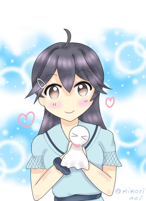 潮ちゃん#艦これ版深夜の真剣お絵描き60分一本勝負#艦これ版真剣お絵描き60分一本勝負_20240610 