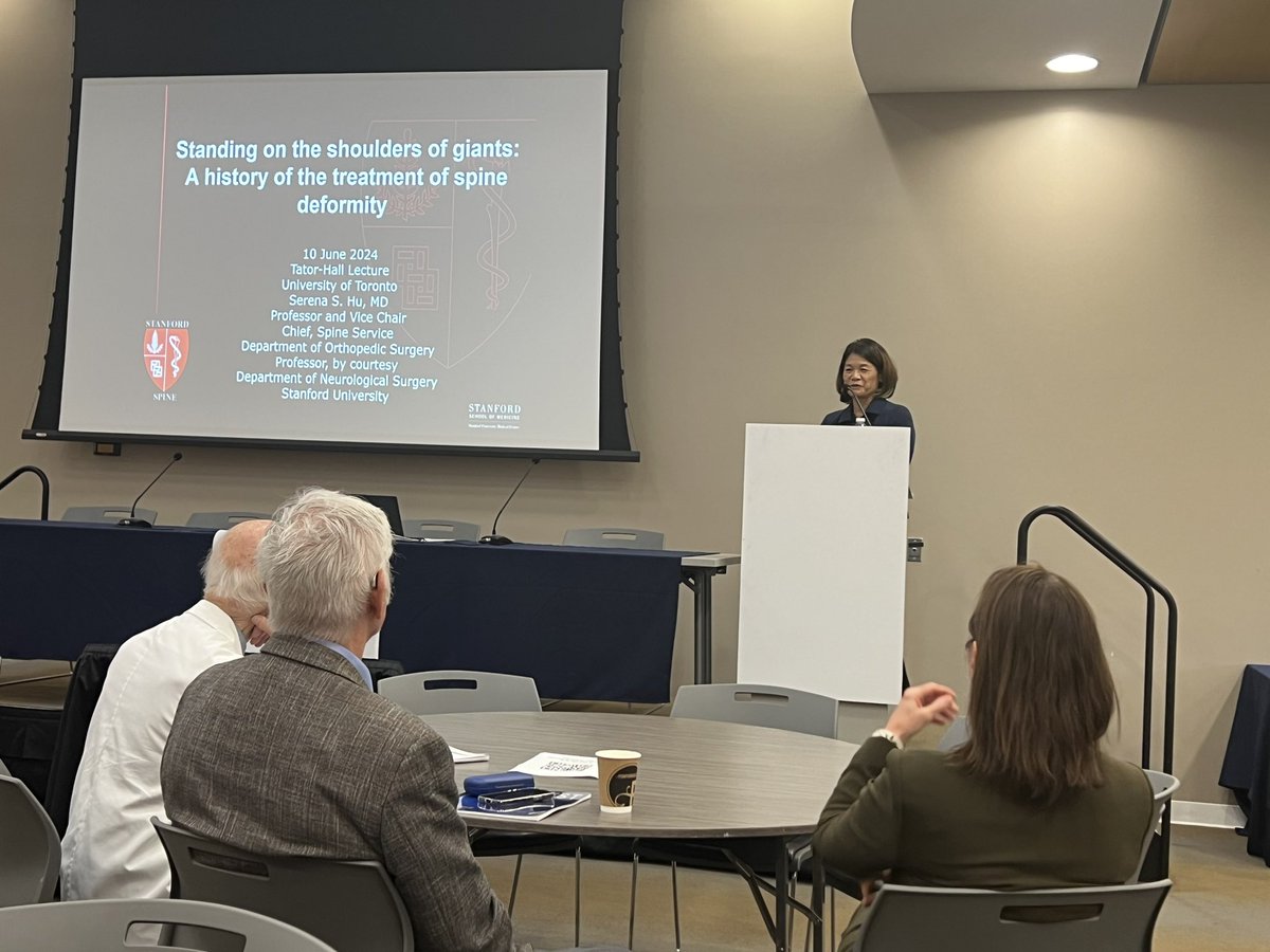 UofTSpine's tweet photo. A great kick of the 16th Annual  #SpineFEST 2024 featuring  Professor Serena Hu, our keynote speaker from Stanford University, and a great turnout from our Toronto spinal community. #spine #deformity https://t.co/ntKnIA1TFh
