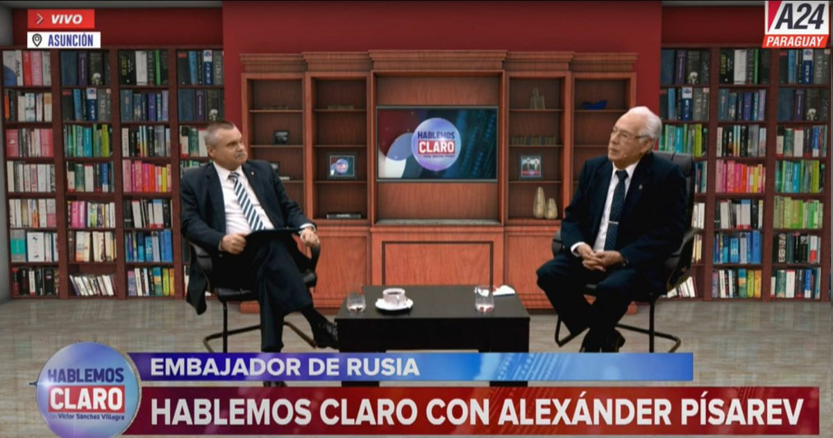 📌Интервью Посла России в Парагвае А.Б.Писарева в программе "HABLEMOS CLARO"

🔗 youtube.com/watch?v=sOI8Ji…