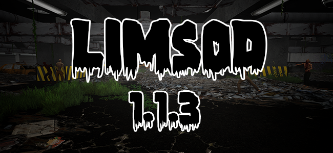 LimsodGames's tweet photo. Limsod News: Update v1.1.3
A small update, but a big announcement: We're currently working on the next big content update for Limsod!
--------------
Patch note page: https://t.co/WVtvRvKlOh
Limsod on Steam: https://t.co/UNHiYyKySc
#indiegame #steam #steamapp #steamgame #fps #game #zombie