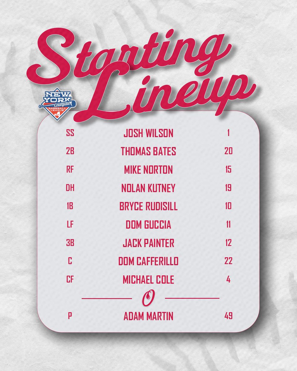 OleanOilers's tweet photo. How we lineup for a Kids Day matchup with Hornell at Bradner Stadium. 

10:30 am start.

Live Stream ➡️ https://t.co/VOoxuddHlv https://t.co/WU03eOstkM