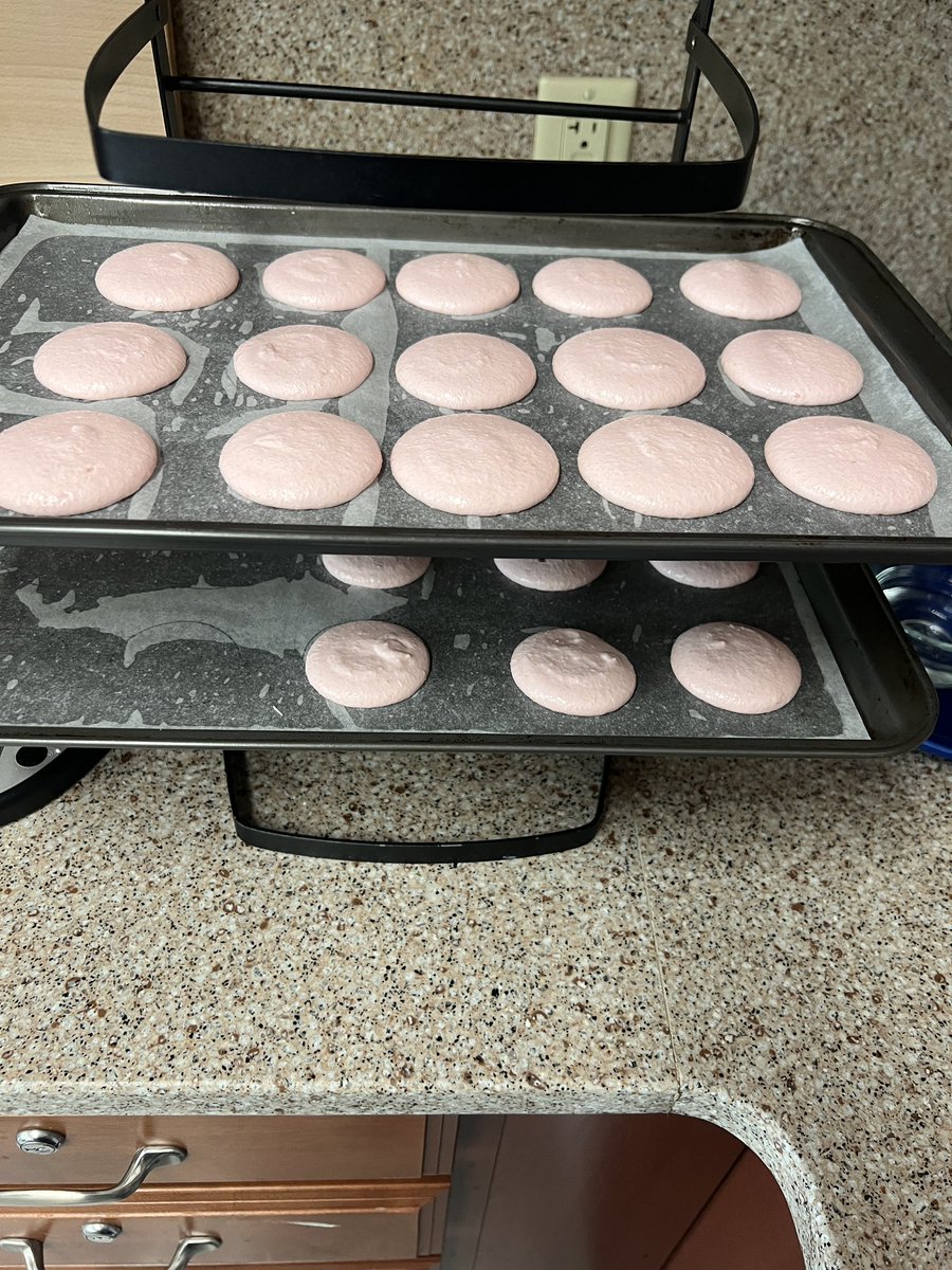 I said yes to Macarons in 41 minute bakeshop class - what was I thinking?!? Wowsers we did it! Time rest then bake; results tomorrow!