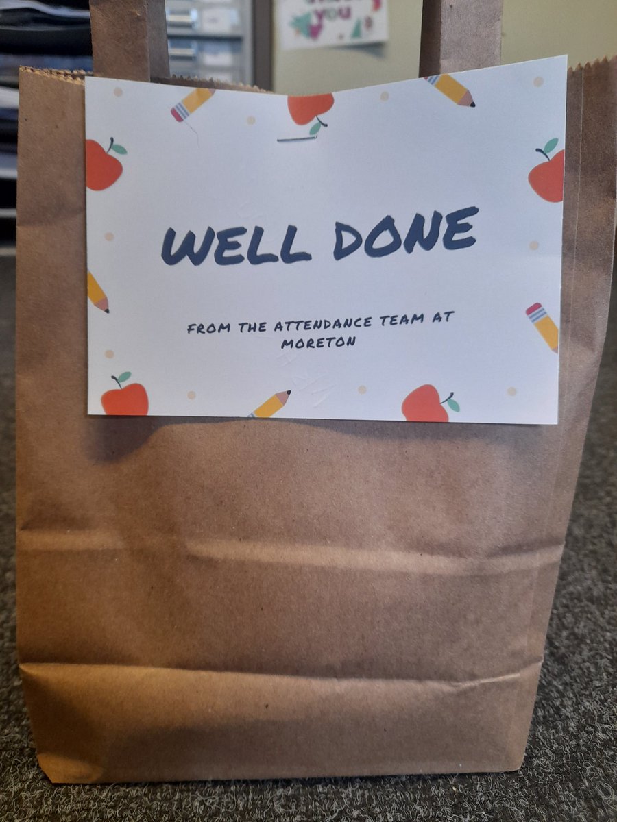 Huge well done to one of our year 10 students who has shown great improvement in punctuality this week