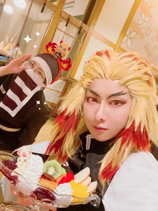 cosplay レンゴクさんでしのぶさんを食べるという夢を叶えてきました…おかわりしたかった… 