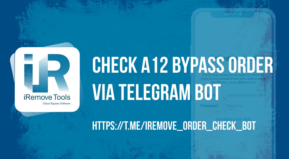 iremove_tools's tweet photo. π₯ New Update!
Check A12 iCloud Bypass order status via Telegram Bot!
Now all our customers can easily check their order status using our Telegram Bot:
π€ https://t.co/pyxsNPEFM4
#iremove #icloudbypass #activationlock https://t.co/qb7UsdDvsp