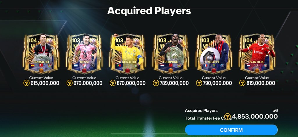 Zest1991's tweet photo. my UTOTS team. I have finished the TOTS 24, waiting for TOTY 2025 ^^ https://t.co/i3O737POpX