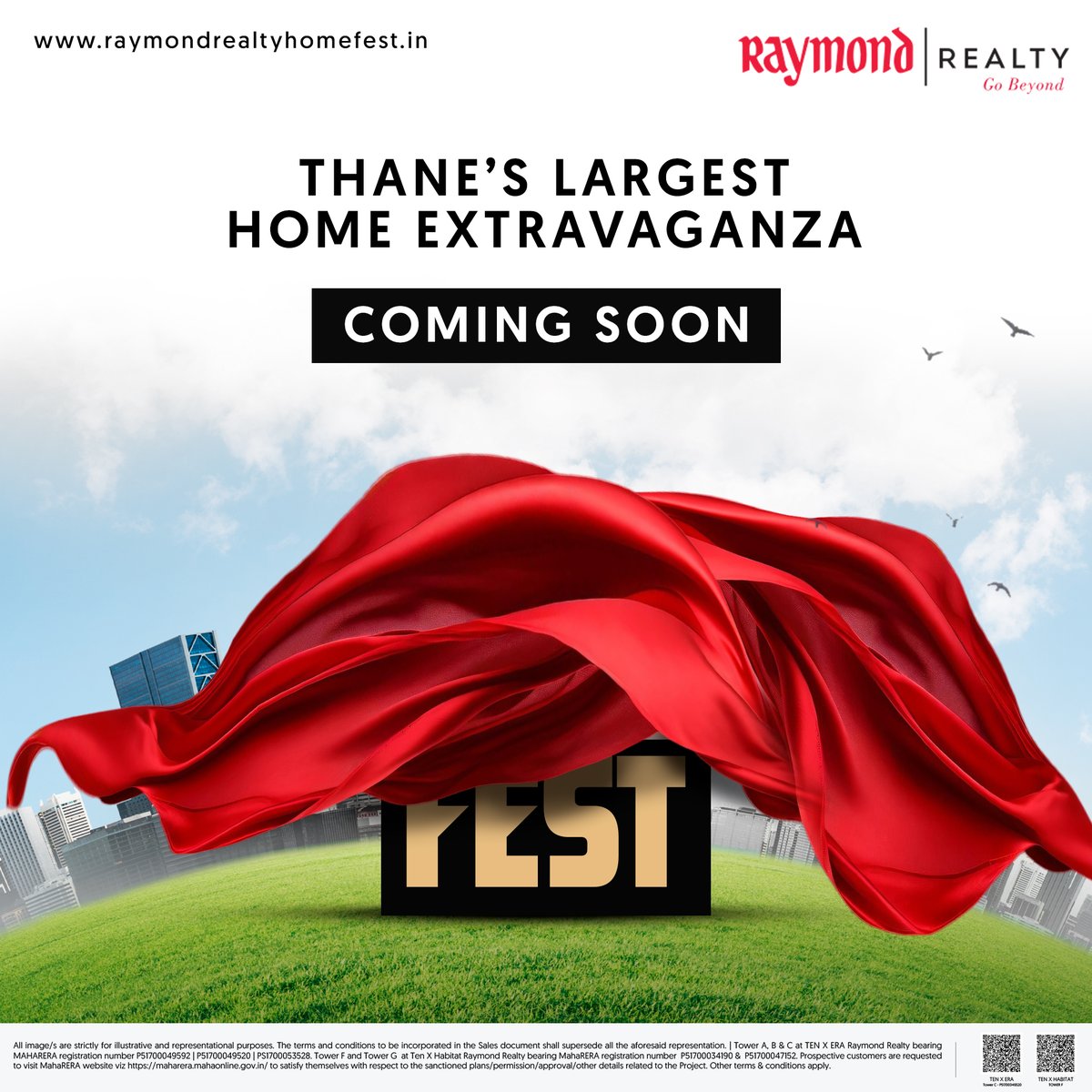 RaymondRealtyIN's tweet photo. Get ready for Thane's one of the most home extravaganza! 🎉
Prepare for an extraordinary celebration packed with thrilling events and joyous moments. More details to follow soon—stay tuned!
#RaymondRealty #Raymond #Teaser #ComingSoon #Tentastic #Homes #RealEstate #Thane https://t.co/pkYn6usR2N