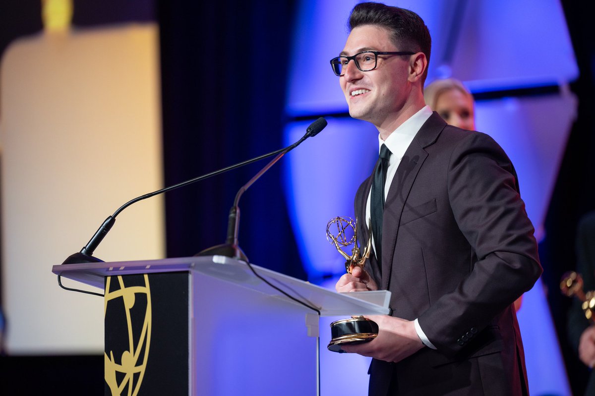JonahKarpTV's tweet photo. Honored to take home this year’s Emmy Award for Outstanding Sports Reporter in the Boston/New England Region. An unforgettable weekend shared with many people I love. So grateful! https://t.co/HmKXECWab7