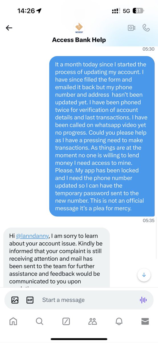 lanndanny's tweet photo. Could this be witchcraft, incompetence or just not bothered about customers feelings. @accessbank_help @myaccessbank @cenbank https://t.co/A9MMzQzYjc