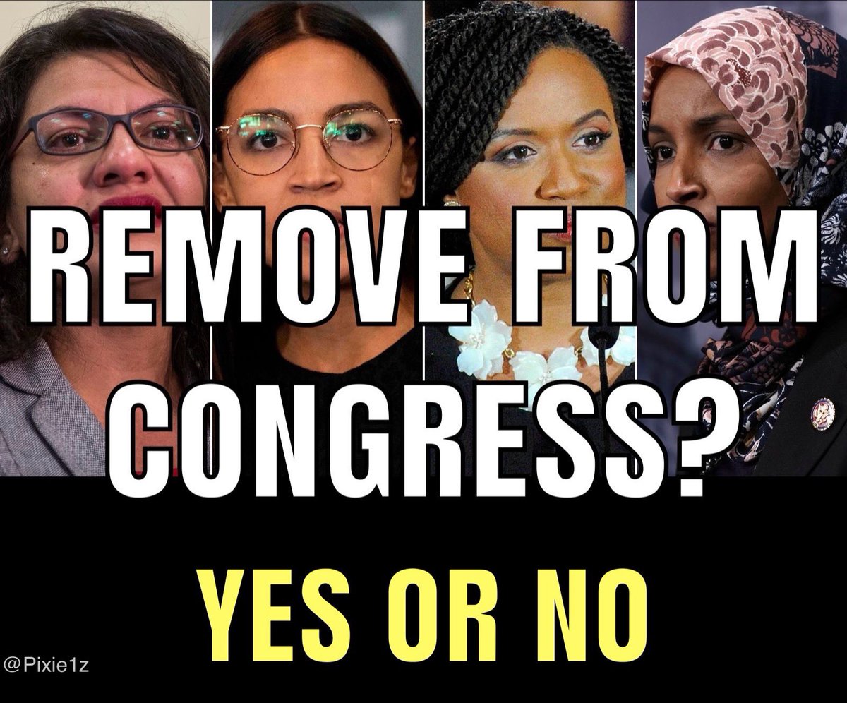Pixie1z's tweet image. Should the squad be removed from Congress?

YES or NO
