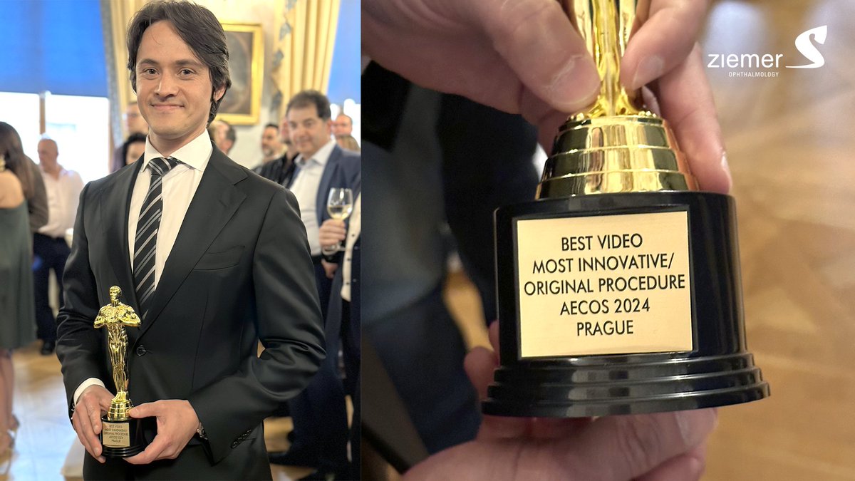 Ziemergroup's tweet image. We look back at the 2024 Europe Symposium #AECOS in Prague! Congratulations to Dr. Bader Khayat for winning the award for most innov./original procedure for combining #BowmanLayerTransplantation with #CAIRS.

ziemergroup.com
#Ziemer #EyeCare #Ophthalmology @AECOSurgery