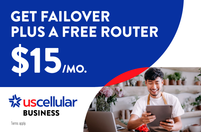 RSPinedaOR's tweet photo. Help protect your agency from internet outages with failover protection plus a free router from UScellular. Your agency stays online when primary internet fails for $15/mo. Terms apply. #usccemp https://t.co/ToRWAXbjpn https://t.co/Mu54wZpDbY