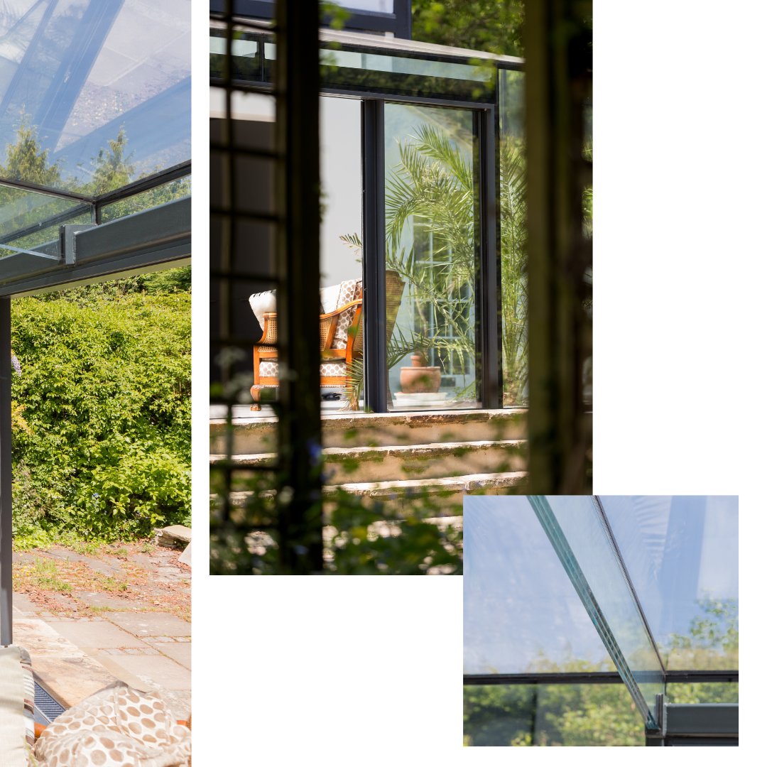 Here’s a wonderful glazed structure extension to a rural heritage building. 
The brief was to expand the living space &amp; create a connection to the outside, while leaving the original building as untouched as possible.
📍 Ka House, Private residential.
📐 Open Architecture Ltd